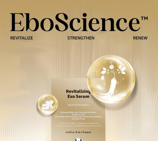 EboScience Revitalizing Exo Serum - Plant-Derived Exosome Skin Treatment for Anti-Aging & Repair - 3 x 3ml