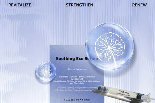 EboScience Soothing Exo Serum - Botanical Exosome for Post-Procedure & At-Home Sensitive Skin Recovery - 3x3ml